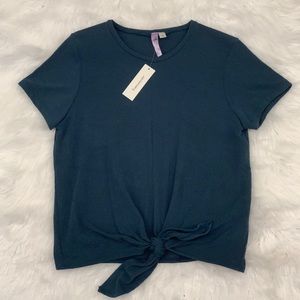 teal Francesca's tie top